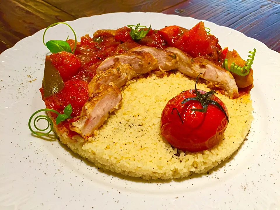 Couscous - Ratatouille - Yoghurt Chicken|Gloriaさん