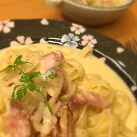 Snapdishの料理写真:カルボナーラ|Yasuko Ishiduさん