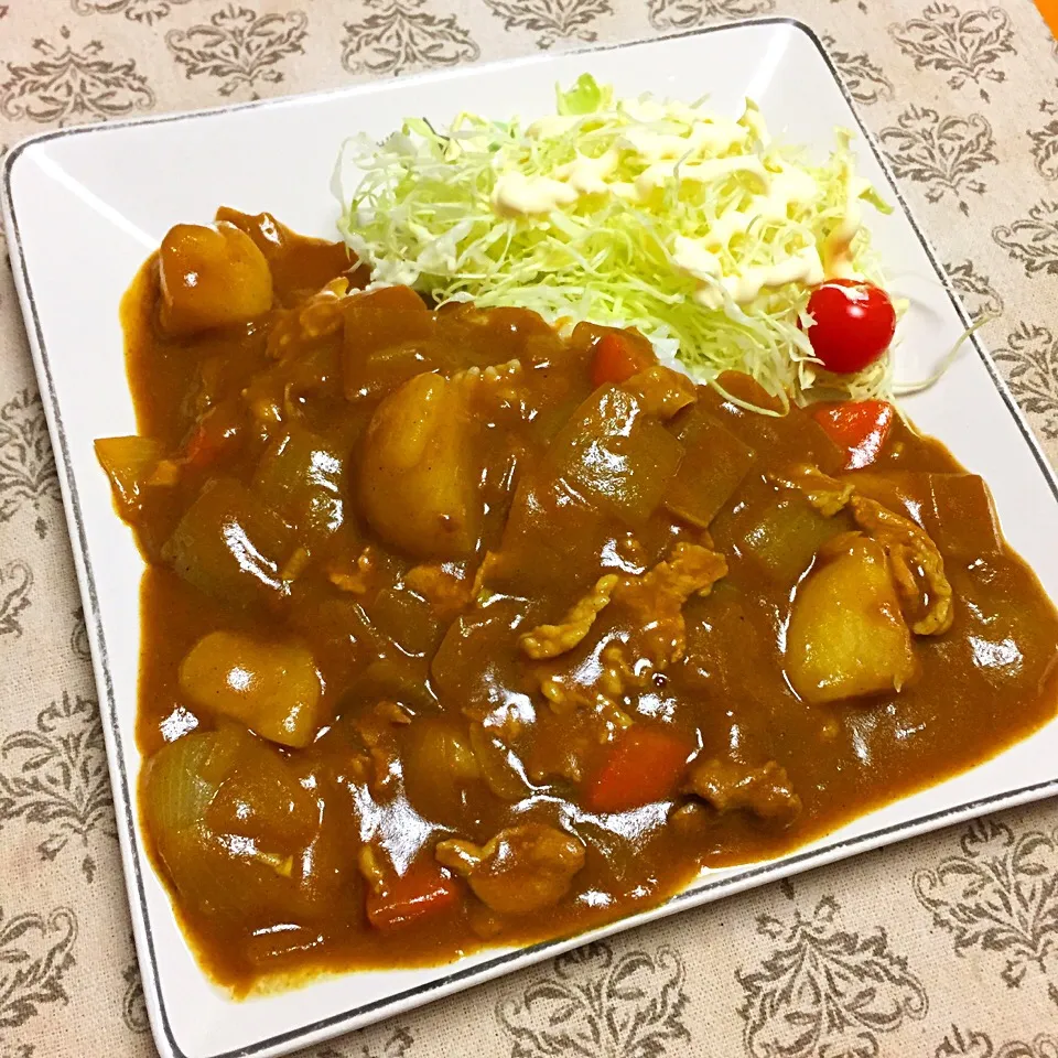 ジャガイモごろごろポークカレー|カウンター嬢さん