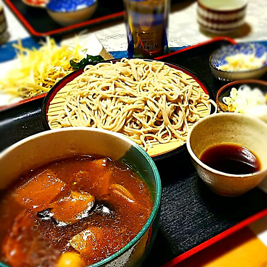 カレーけんちん蕎麦、with白ネギトッピング～v(^o^)
美味しかったですよ～(^q^)   ＠五楽亭|たかたかさん