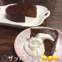 息子のbirthdayケーキ🎶
初挑戦のザッハトルテ😋😋😋