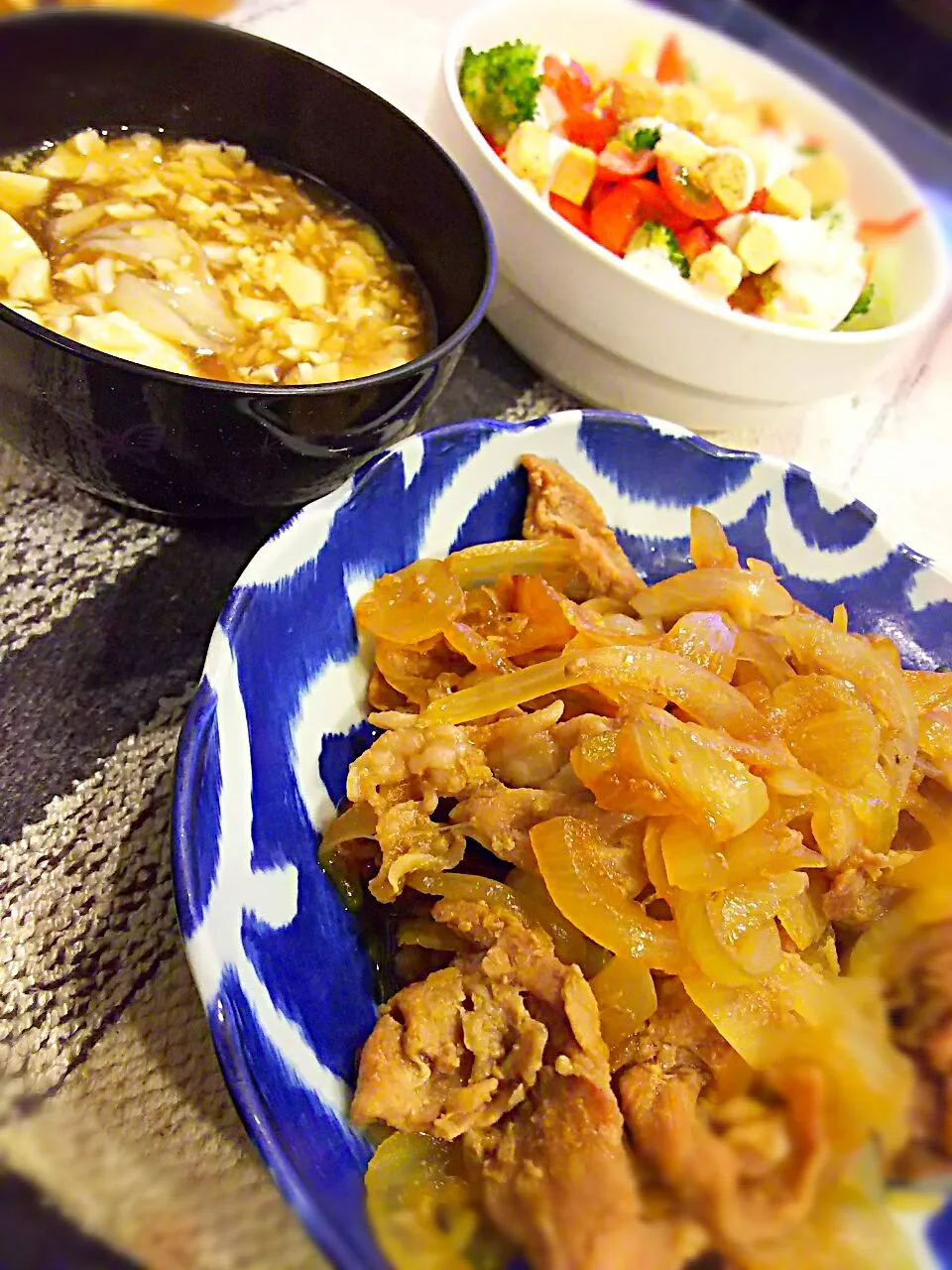 しょうが焼き定食ー♥|ひろりんさん