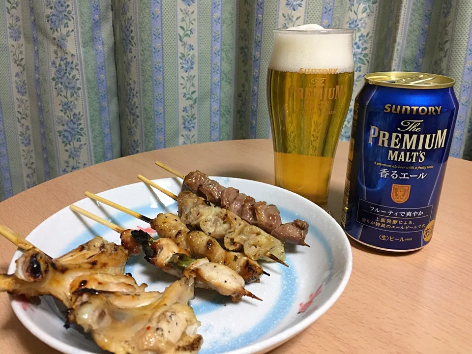 The PREMIUM MALT'S 香るエール w/ 焼き鳥|T. Wonderさん