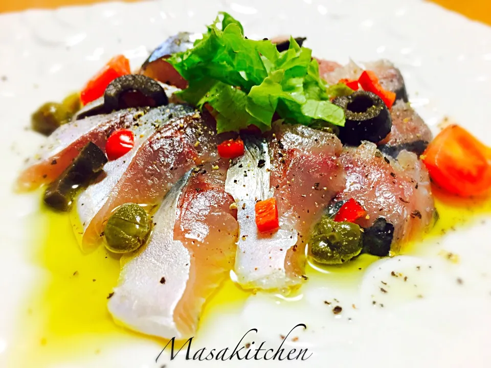 Snapdishの料理写真:Carpaccio de mackerel|Masakiさん