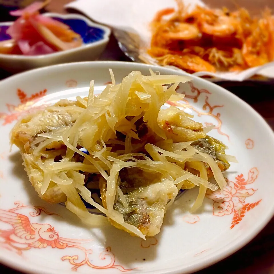 母の味・新生姜の甘酢漬けで、鯵の南蛮漬け／Marinated Deep-fried Horse Mackerel with Ginger pickled|angiee♡さん