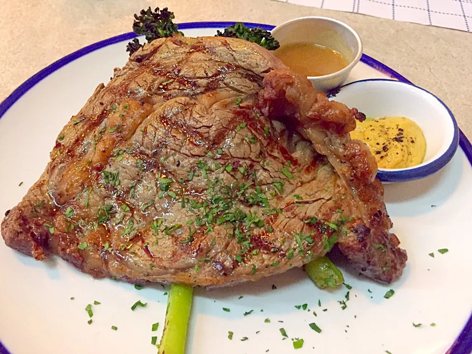 Grilled US ribeye prime|Sky Blueさん