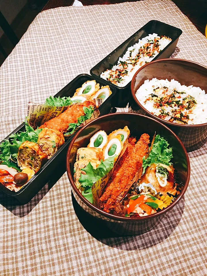 お父さん、高校男子  🐟ししゃもフライお弁当(﹡ˆoˆ﹡)2016.11.07|カンカンさん