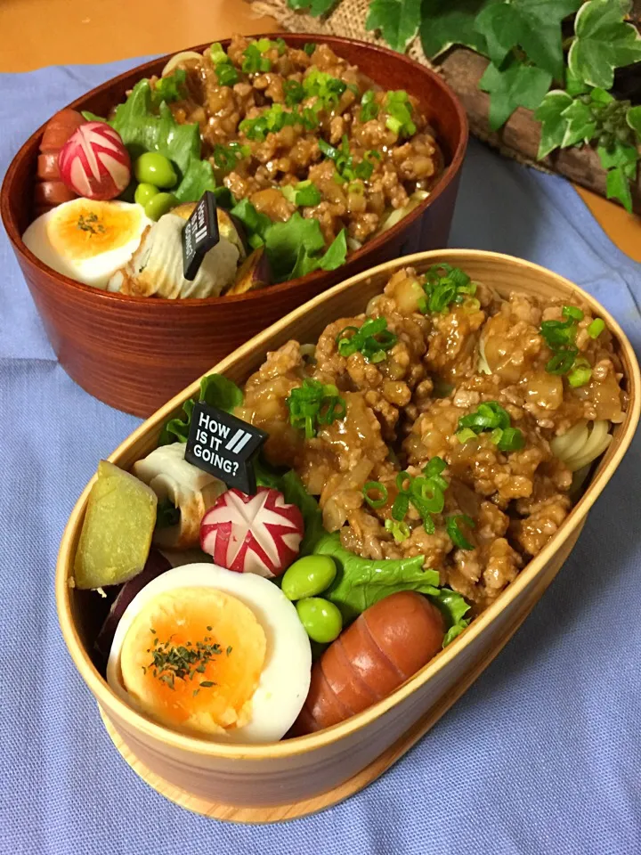 Snapdishの料理写真:ジャージャー麺弁当|サリーさん