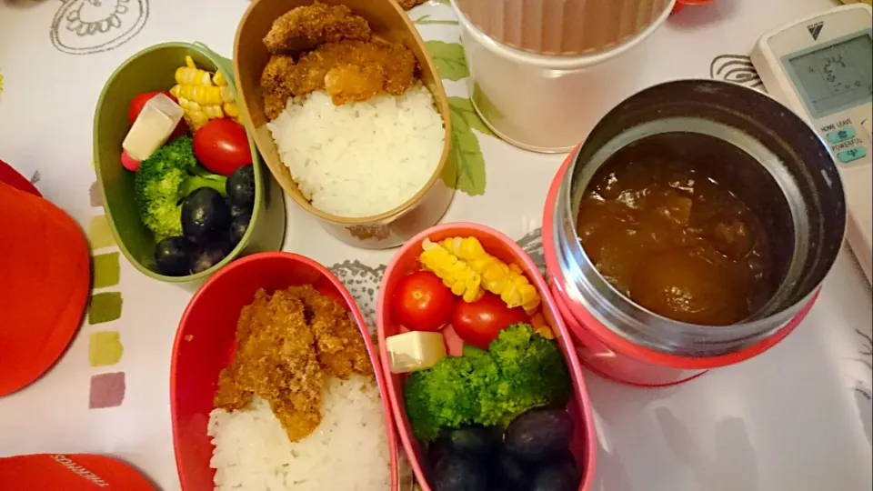 カツカレー弁当|ぴよぽよママさん