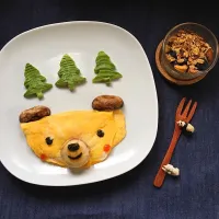 Snapdishの料理写真:bear omelette|miss kitbさん