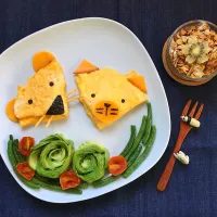 Snapdishの料理写真:mouse and cat omelette|miss kitbさん