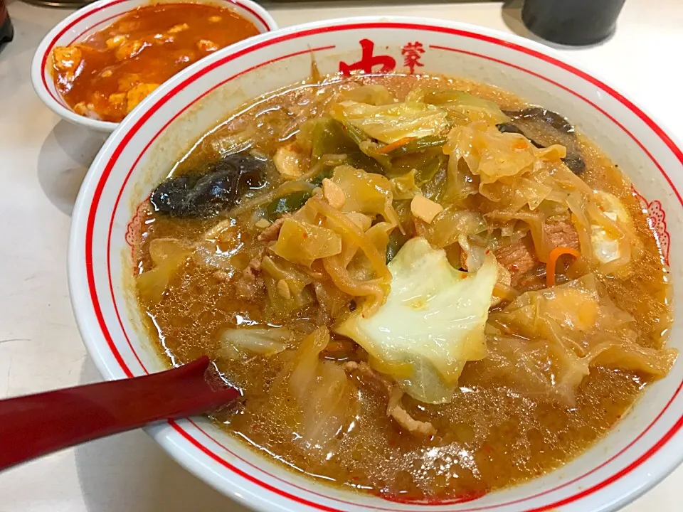 味噌タンメンにミニ麻婆丼|マハロ菊池さん