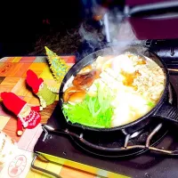 Snapdishの料理写真:❀キャンプ飯❀低糖質すき焼き⑅︎◡̈︎*|もえかなやんさん