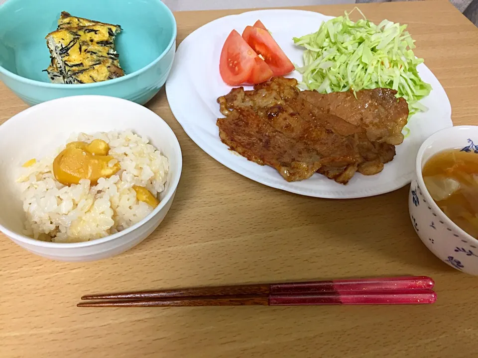 生姜焼き定食(^^)|みゆ🐰さん