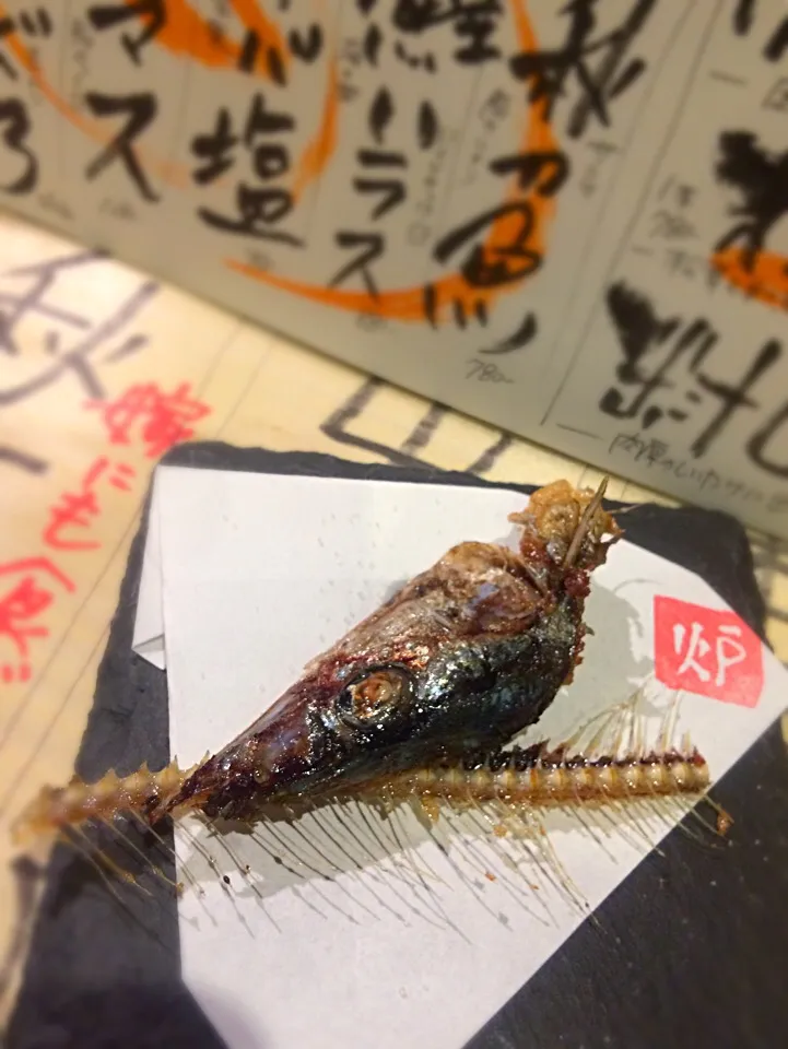 食べ終わった秋刀魚の骨を揚げて頂きました|acoさん