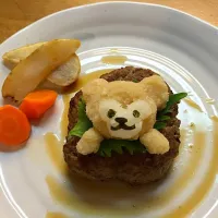 Snapdishの料理写真:ダッフィーおろしハンバーグ|とりみゆさん