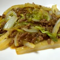 白菜と挽肉のトロッと煮