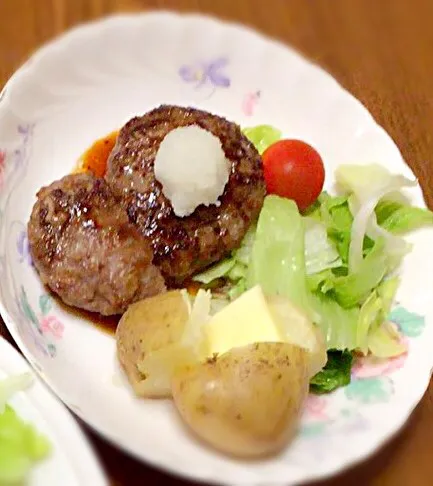 和風ハンバーグ
じゃがバター付 🍴|あすかさん