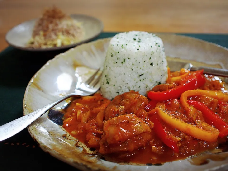 バスク風鶏もも肉の煮込み|ゆーさんさん