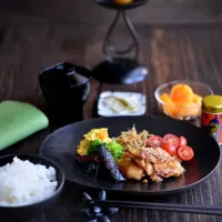 「ささみの梅麹定食」 #花ヲツマミニ