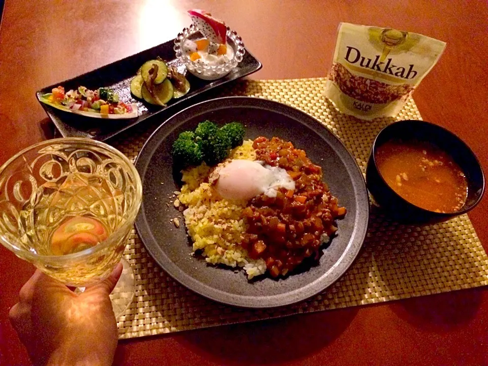 Today's Indian Dinner🍴前菜･ﾄﾏﾄ ﾗｯｻﾑ･ﾄﾏﾄﾍﾞｰｽのﾍﾞｼﾞｷｰﾏ|🌈Ami🍻さん