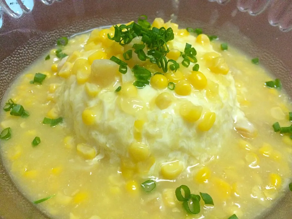 Corn soup with rice 😜|Grace Chさん