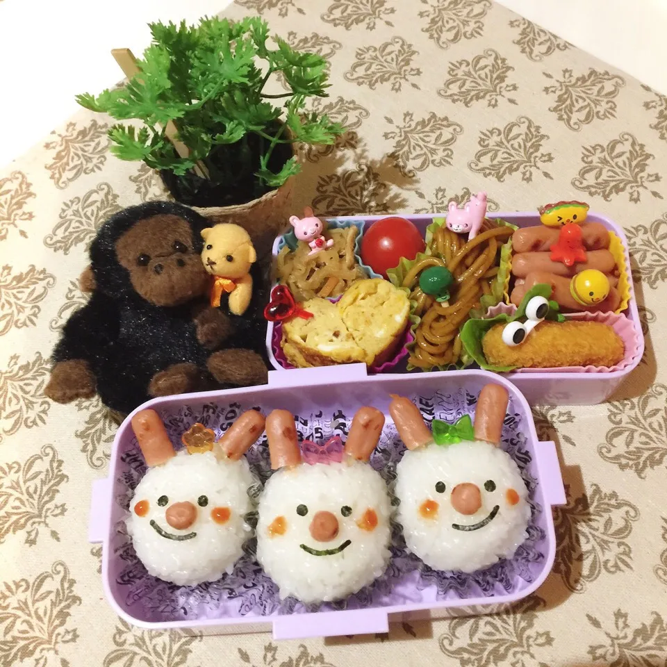 11/9❤︎娘のうさぎおにぎり弁当❤︎|Makinsさん