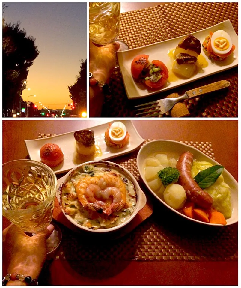 Today's French Dinner🍴ｵｰﾄﾞﾌﾞﾙ･ﾎﾟﾄﾌｩ〜･ｸﾞﾗﾀﾝ|🌈Ami🍻さん