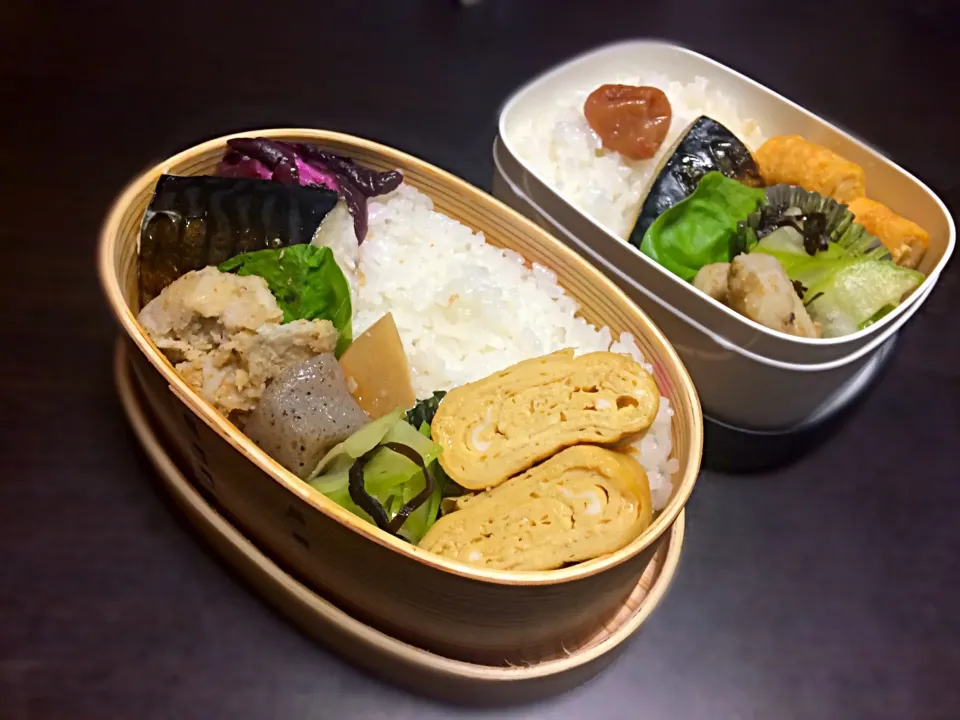 Snapdishの料理写真:11月10日旦那さんと娘のお弁当|千鶴さん