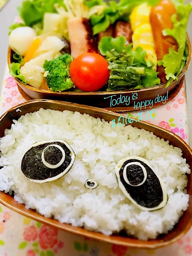 たれパンダ🐼に見えますか？弁当|kiyomi sakuraiさん