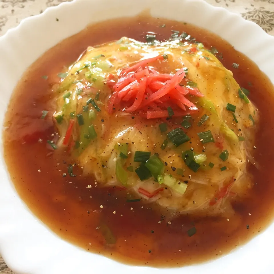 カニカマでとろふわ天津飯|カウンター嬢さん