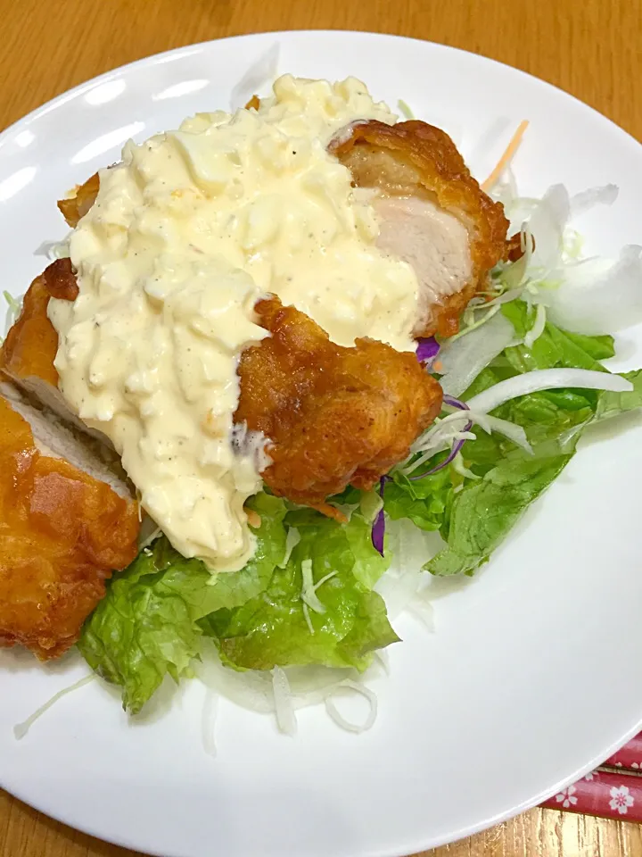 自家製タルタルソースでチキン南蛮|あいさん