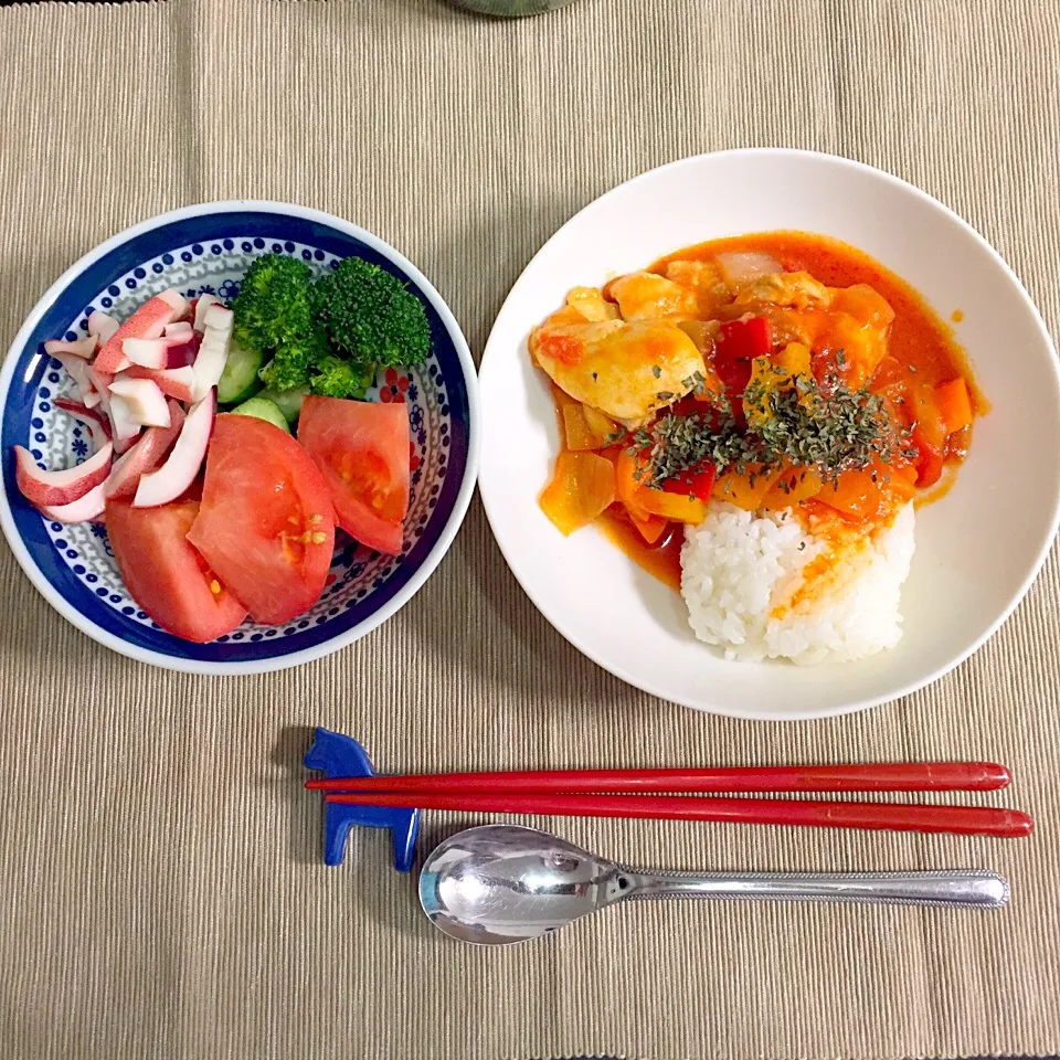 チキンのトマト煮ごはん|chilipeさん