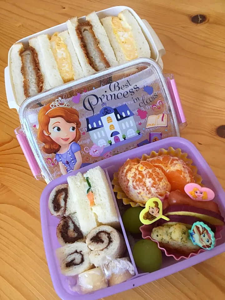 Snapdishの料理写真:11.11サンドイッチ弁当|まゆさん