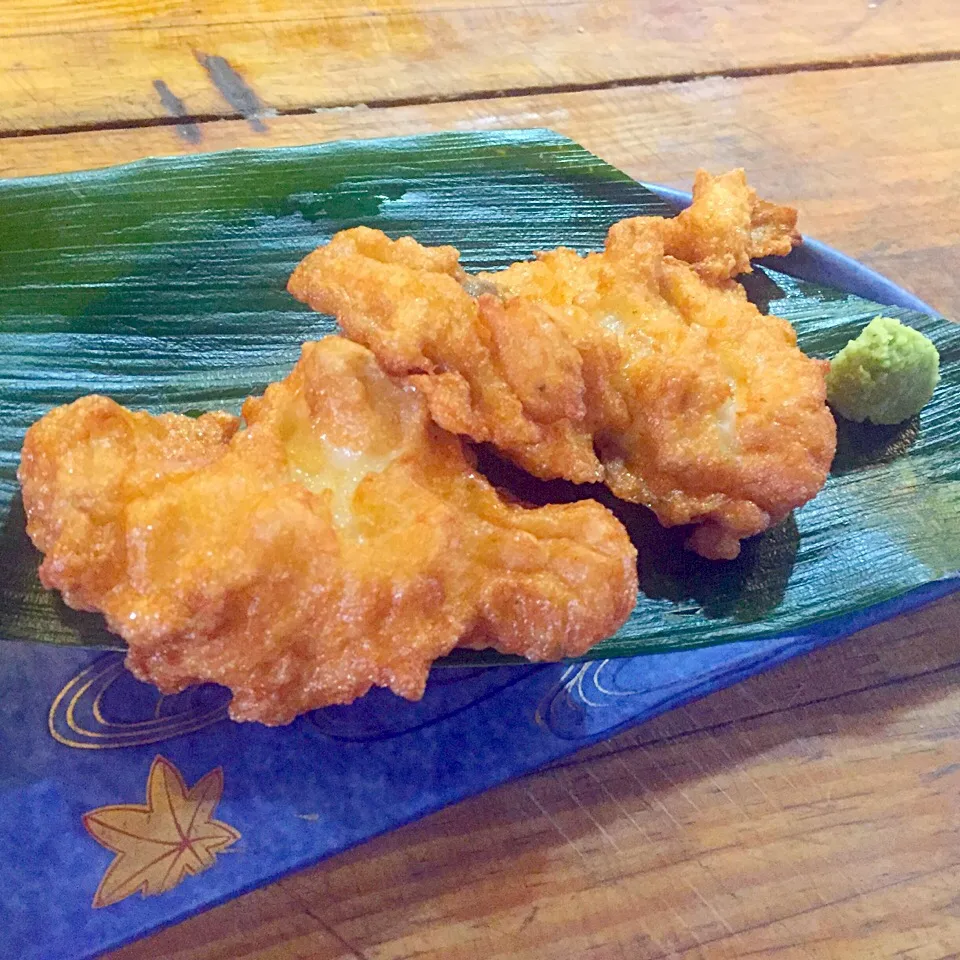 真鱈と高知の生姜の薩摩揚げ|亀戸 養生蕎麦 高のさん