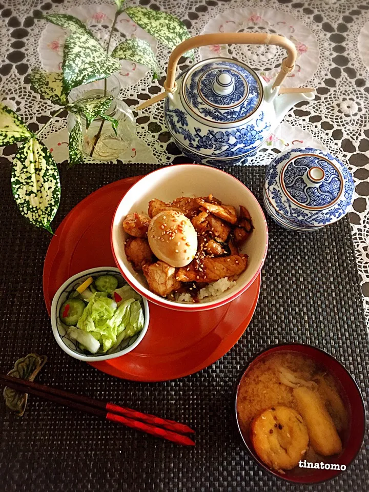 Snapdishの料理写真:煮卵豚丼！|Tina Tomoko😋さん