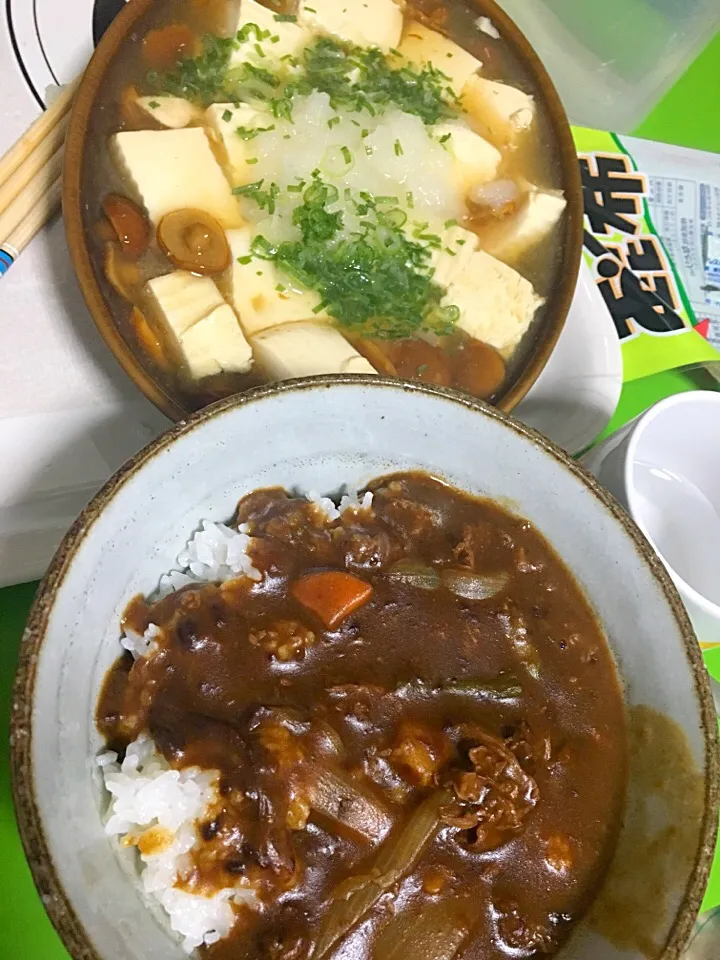 ビーフシチューとなめこ豆腐|つうぽん❤レシピは聞いてください★さん