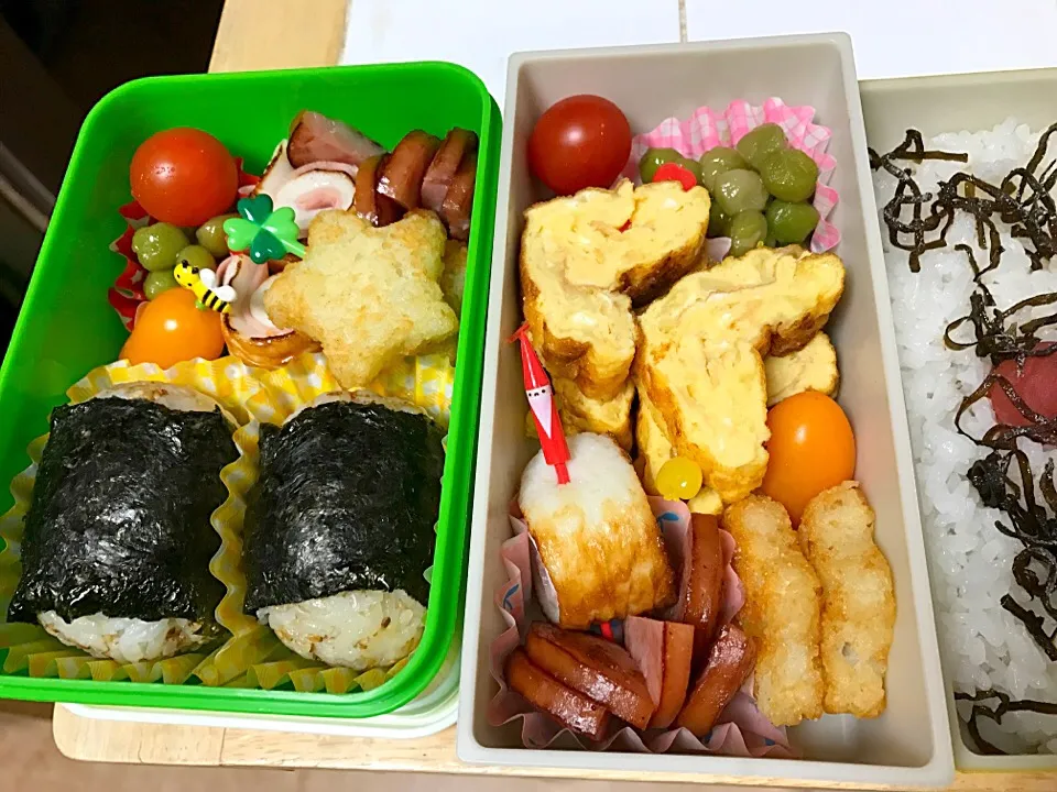 学芸会なので小学生2人ともお弁当。|アンデルセンさん