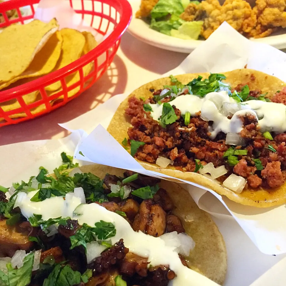 Octopus Tacos and Smoked Tuna Tacos|mamaeriさん