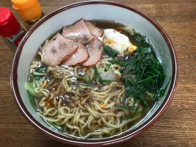 マルちゃん正麺🍜、醤油味❗️꒰๑•ૅૄ•๑꒱✨|サソリさん