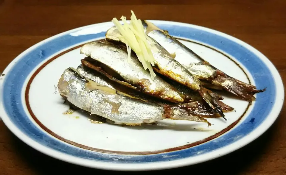 小鰯の梅生姜煮|あらいぐまのしっぽさん