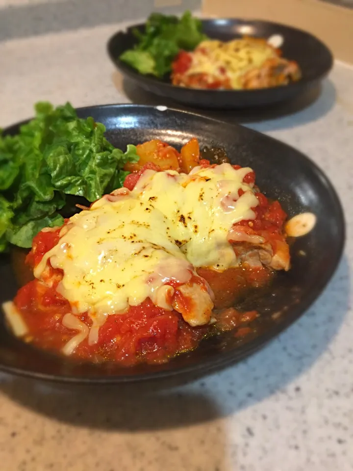 チキントマトチーズ焼き|yokoyokomamaさん