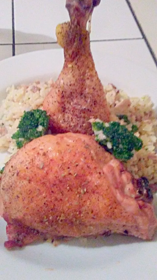 Snapdishの料理写真:Garlic n Herb Chicken n Rice|Chef Ampさん