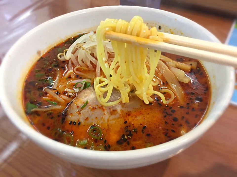 Snapdishの料理写真:赤富士ラーメン@河口湖ドギーパーク|らーめん好き！さん