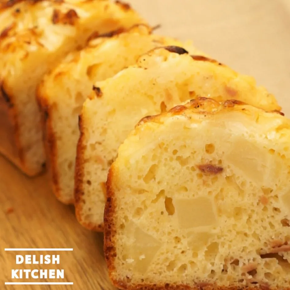 【動画】ツナじゃがブレッドケーキ#delishkitchentv|DELISH KITCHENさん