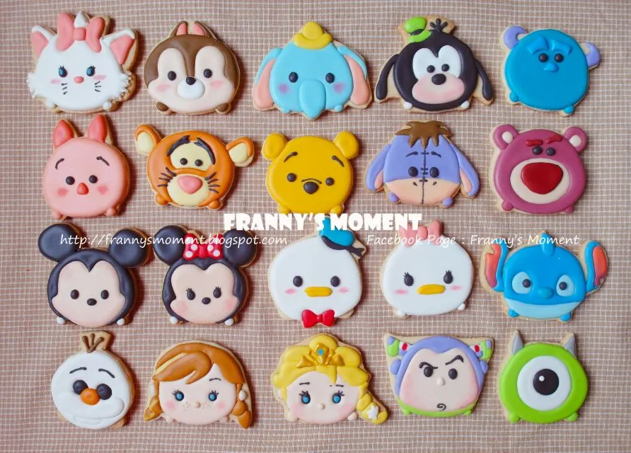 Disney Tsum tsum icing cookies|Frannyさん