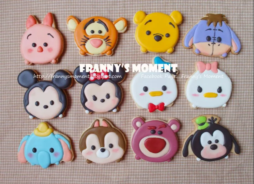 Disney Tsum tsum icing cookies|Frannyさん