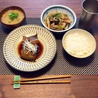 カレイの煮付け晩ご飯|ohmatsuさん