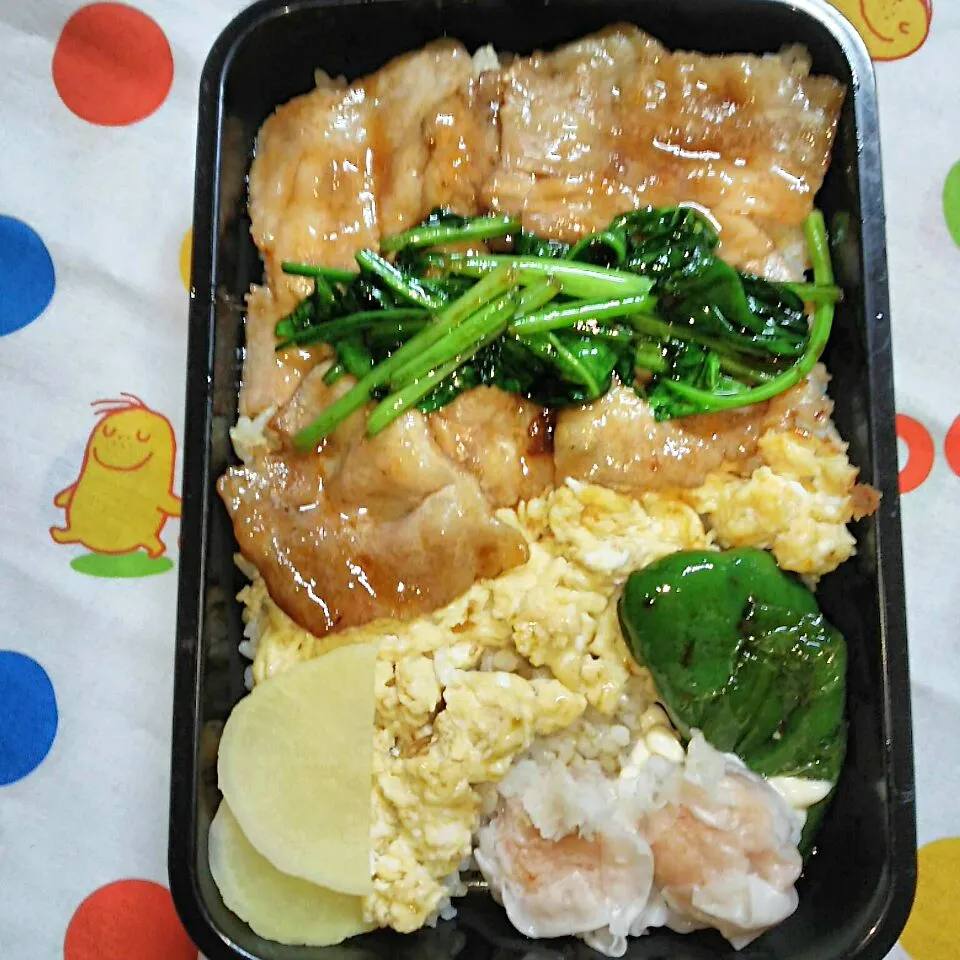 旦那夜勤弁当🍱
   しょうが焼き丼|miimiさん