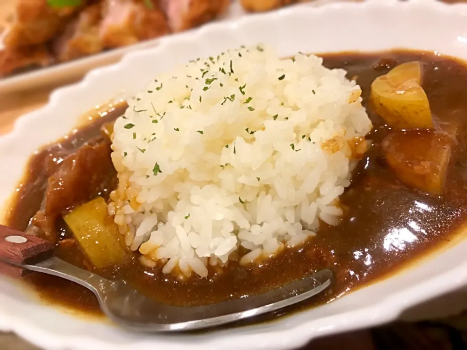 牛スジカレー！やばいー！うまーい！|カズキ君の料理🍳😋💕たまに私🤓さん